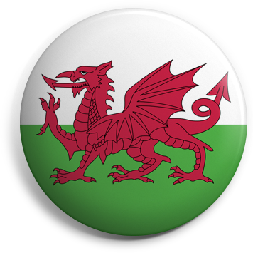 Wales button badge